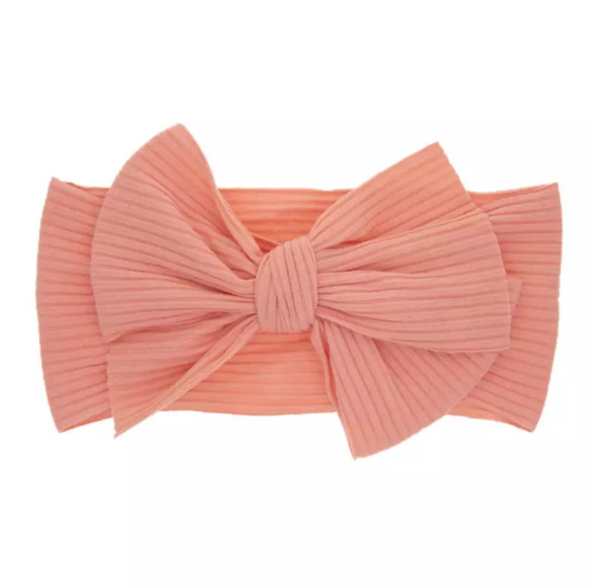 Tiger Lily  XL ribbed bow headband