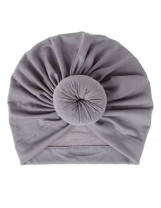 Top knot turban (Grey)