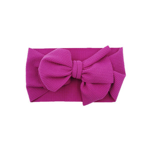 Extreme waffle bow headband (Purple)