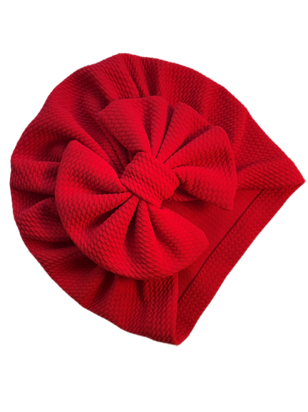 Red xl bow turban