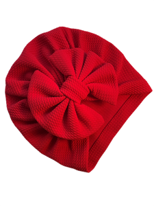 Red xl bow turban